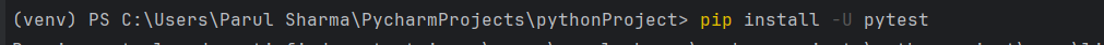 Image of Pytest Installation