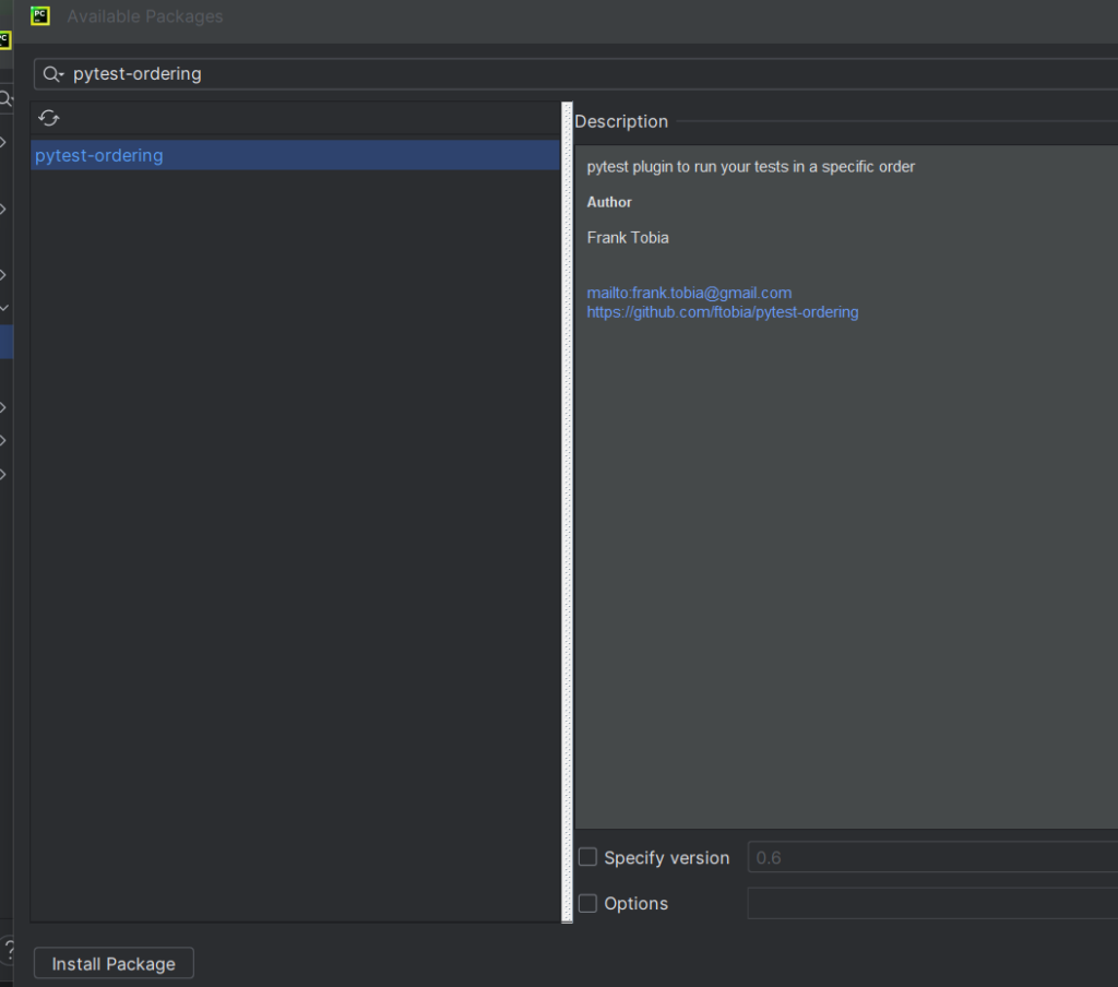 image of pytest ordering tests