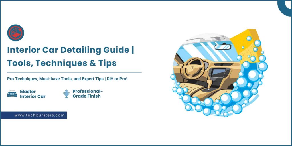 feature image for interior car detailing blog