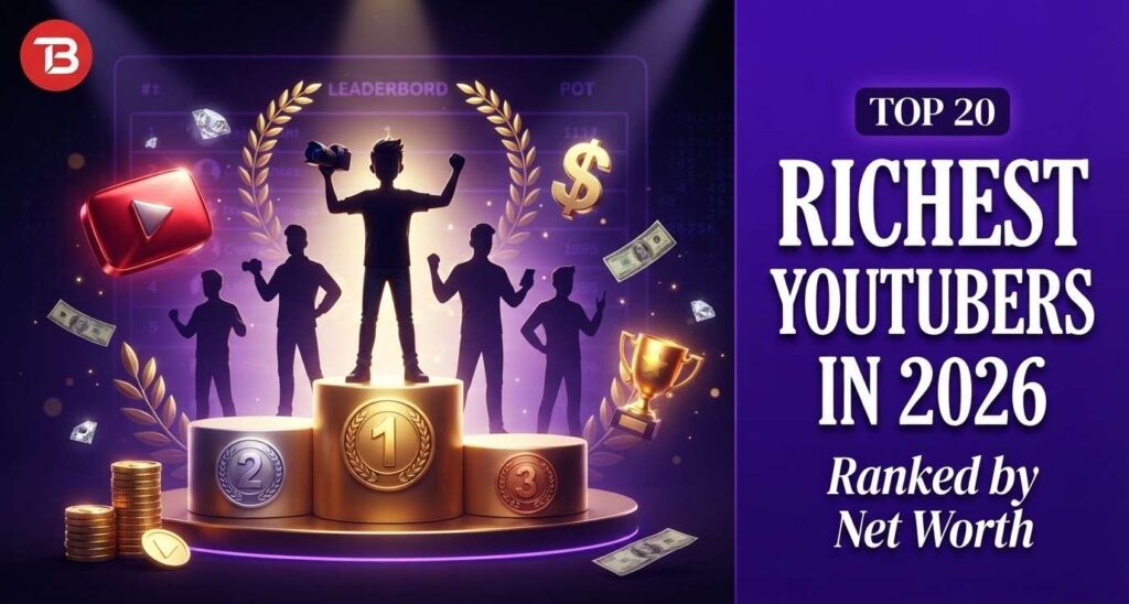 Feature image to show list of richest youtubers